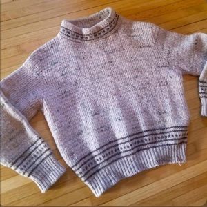 Vintage Mcbriar Mock Neck Wool Sweater